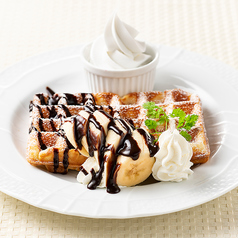 チョコレートバナナワッフル
