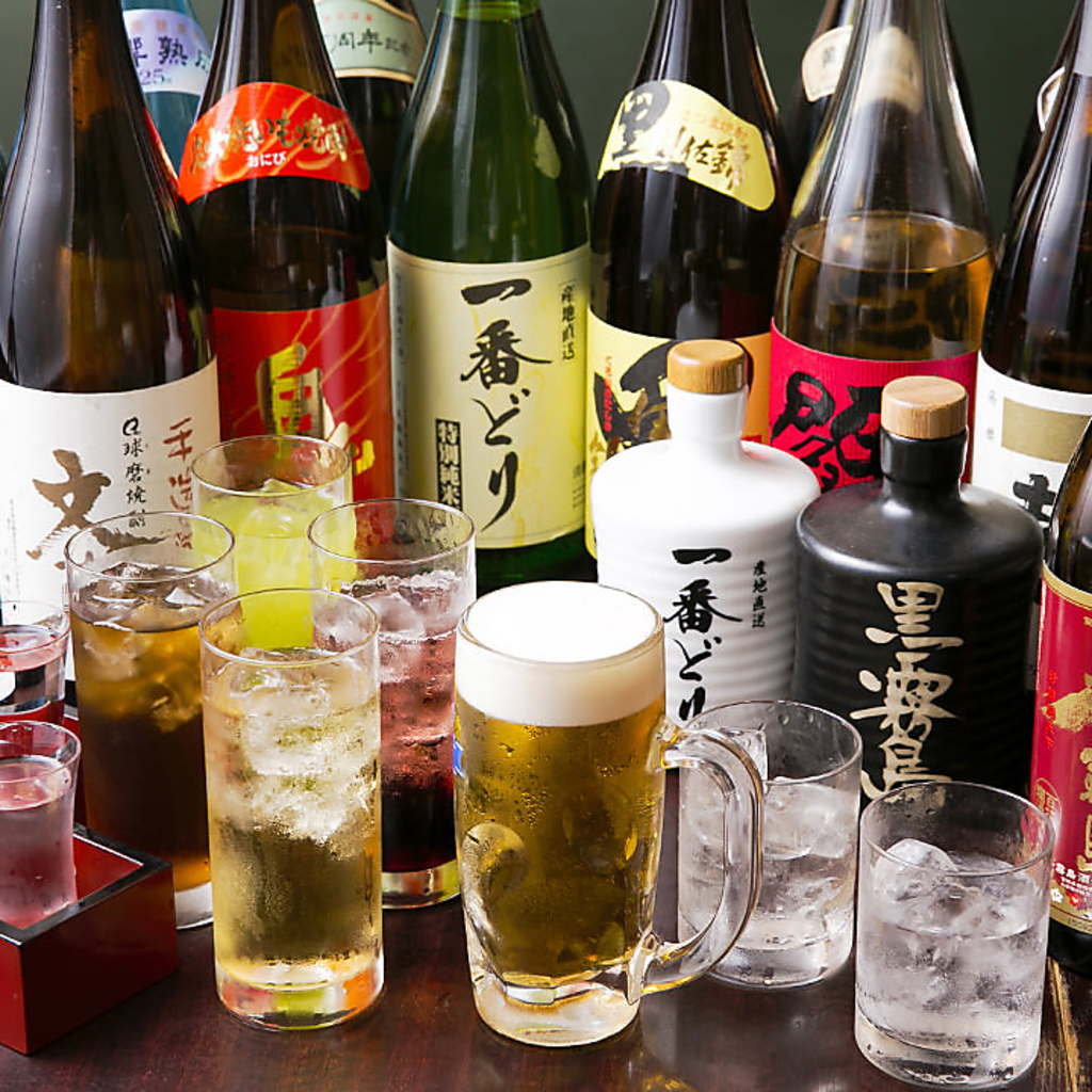 種類豊富な日本酒やカクテルをご用意！飲み放題付きのお得なコースや単品飲み放題もおすすめ◎