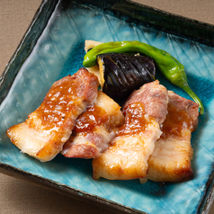 豚バラ肉味噌焼き