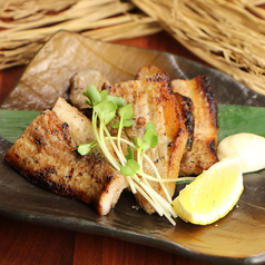 豚バラの藁焼き~わさび醤油添え~