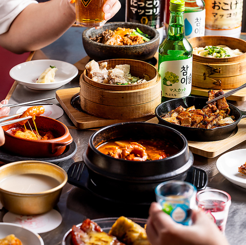 本格韓国料理をイマドキアレンジ♪韓国料理好き集まれッ！当日のコース注文も喜んで！