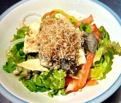 京豆冨と湯葉のサラダ