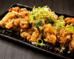 揚げ鶏皮ポン酢
