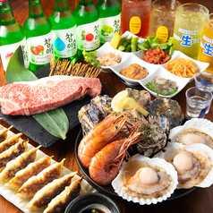 串焼きや浜焼きなどを自分で焼きながら楽しめるお店!