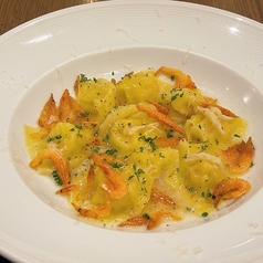 桜エビと新生姜のラビオリ