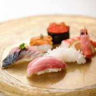 上質な素材、職人の技巧と想いが生む極上の寿司。