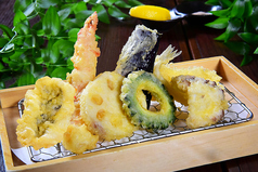 夏の味覚天ぷら7種盛合せ