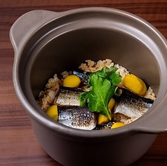 秋刀魚と栗の釜炊き御飯 ＜二人前＞