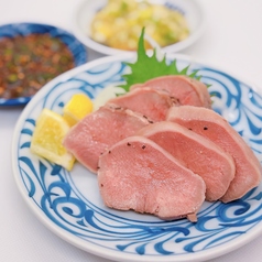 低温調理の豚たん