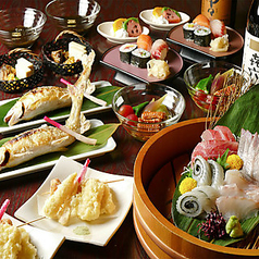 【2H飲み放題付き】『江戸前寿司と天麩羅満喫コース』全8品税込5000円の写真