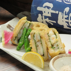 蓮根と海老の挟み揚げ