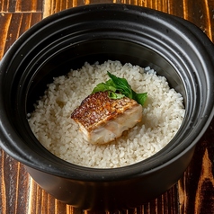 炊き立てどなべ飯　炭火焼 真鯛　1人前