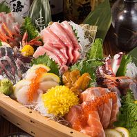 市場より毎朝仕入れる鮮魚は日本酒との相性も抜群！