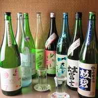 日本酒も豊富にご用意！