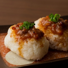 肉味噌焼きおにぎり ～鹿児島黒豚味噌で～