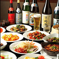 豊富なコース料理と充実のドリンク◎至福の時間をお届け