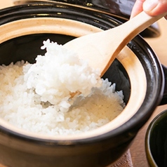 白いご飯(飯山産コシヒカリ)、漬物付