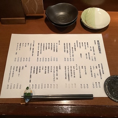 1人に一枚!日々変化するMYメニュー!