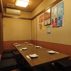 ゆったりと足を伸ばしていただけるお座敷のお席です◎お席は人数に応じて調整致しますのでお気軽にご相談ください。