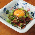 料理メニュー写真&nbsp;黒毛和牛炙りユッケ