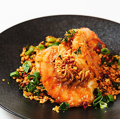 大海老のガーリック炒め