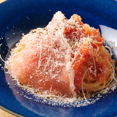 生ハムと完熟トマトの冷製カッペリーニパスタ