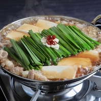 もつがたっぷり入った「もつ鍋」もおすすめ！