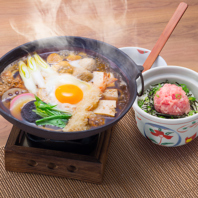 鍋焼きうどん＆ミニ丼セット