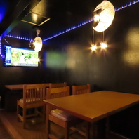 アットホームなテーブル席で女子会を楽しもう♪