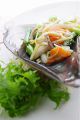 料理メニュー写真 活平貝と季節野菜の炒め