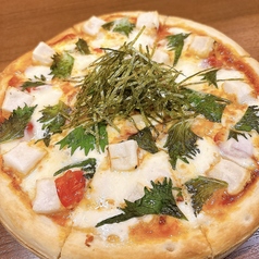 餅入り和風マルゲリータピザ
