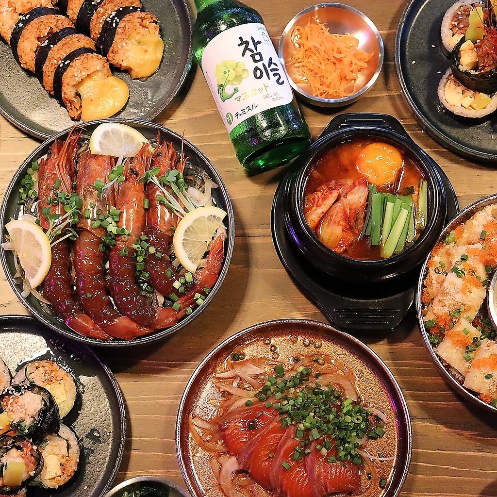 人気のカンジャンセウをはじめ、人気の韓国料理の数々をご堪能ください！