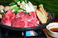 播磨牛焼きしゃぶと夏野菜の陶板焼き