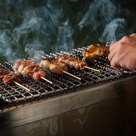 黒さつま鶏を使用した本格的な焼鳥