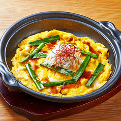 ニラ玉としらすのバター醤油