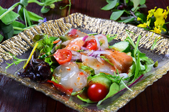 鮮魚と夏野菜のカルパッチョ