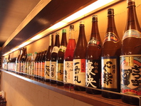 日本酒と焼酎の種類が豊富