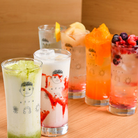 ◆写真映えのドリンクも豊富