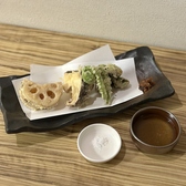 季節の野菜を手軽な価格で天麩羅に