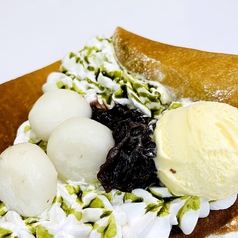 抹茶おぐら白玉アイス