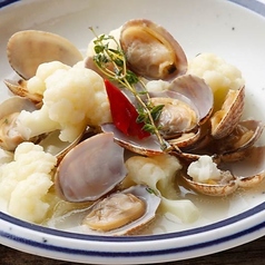 アサリとカリフラワーのアーリオ・オーリオ