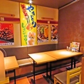 少人数でもゆったりと！6名様用テーブル席