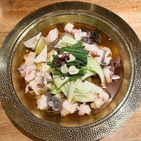 淡路製麺の生パスタで〆！「出汁を愉しむもつ鍋コース」