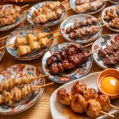 焼き鶏五本盛り（塩・タレ）１本※ご注文は2本からでお願いします。