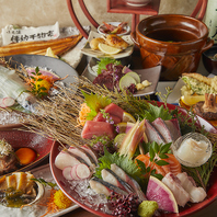 イカ活造り×宮崎牛×土鍋。名物を極めたコースをご用意