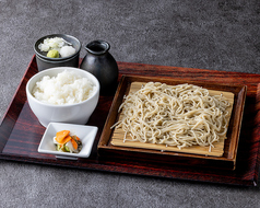 【ランチ限定】お好みの蕎麦 +白ご飯 (お新香付)