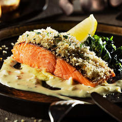 サーモンのカリカリパン粉焼き ~自家製タルタルソース~