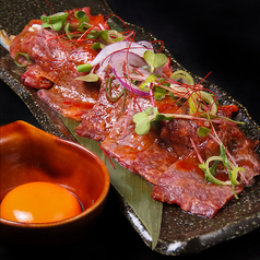 のべ阿波牛の極上炙りユッケ