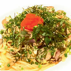 大葉たっぷり明太子の和風パスタ