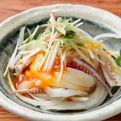 アオリイカの黄身醤油和え